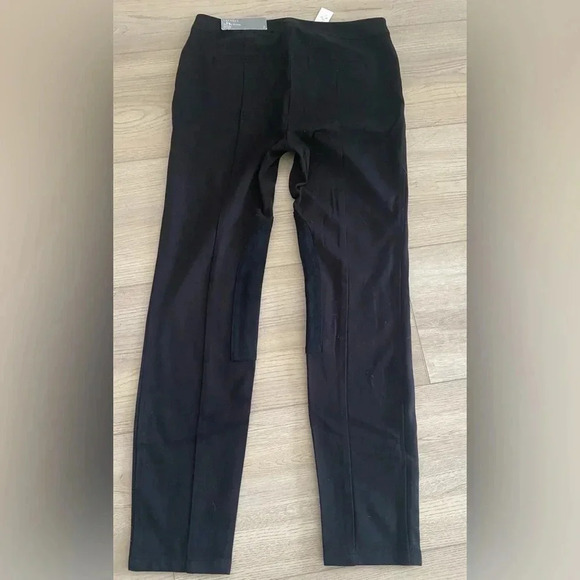 Talbots Skinny Leg Ankle Length Equestrian Style Black Knit Pants Women’s 2 NWT - Picture 5 of 15
